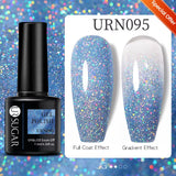 Gold Glitter Gel Nail Polish – Champagne Sparkle UV Semi-Permanent 7ml