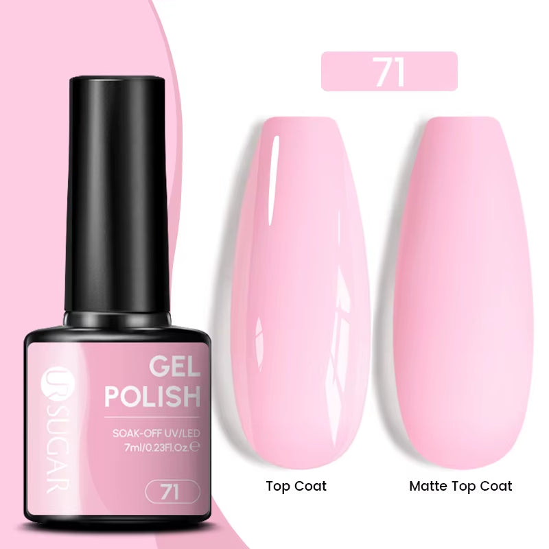 Gold Glitter Gel Nail Polish – Champagne Sparkle UV Semi-Permanent 7ml