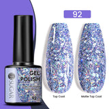 Gold Glitter Gel Nail Polish – Champagne Sparkle UV Semi-Permanent 7ml
