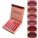 LuxeMatte™ by Handaiyan – 6-Piece Waterproof Matte Lipstick Set