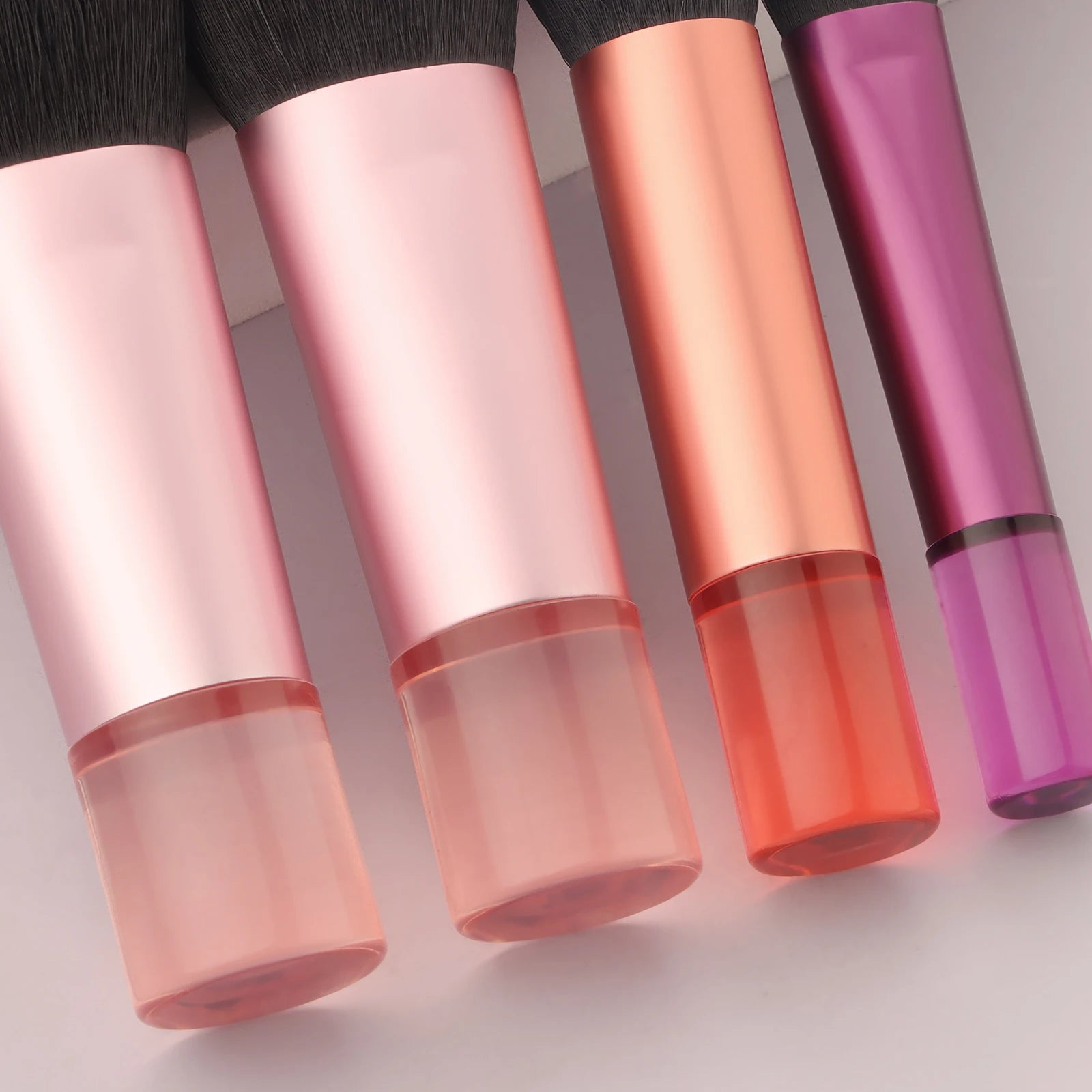 10-Piece Mini Makeup Brush Set for Enhanced Beauty Application at Home and On-the-Go