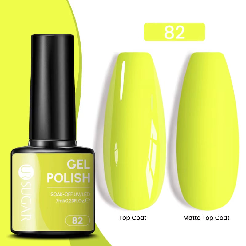 Gold Glitter Gel Nail Polish – Champagne Sparkle UV Semi-Permanent 7ml