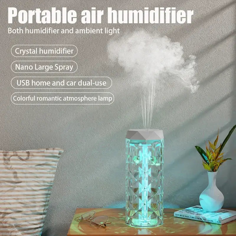 Transform Your Space with the 400ML USB Air Humidifier & Aroma Diffuser - Perfect for Home, Car, and Bedroom!