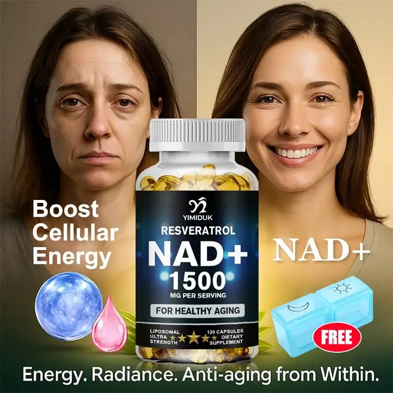Elevate Your Vitality with Our 1500mg Liposomal NAD+ Supplement - Boost Stamina & Embrace Healthy Aging!