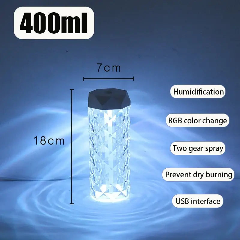 Transform Your Space with the 400ML USB Air Humidifier & Aroma Diffuser - Perfect for Home, Car, and Bedroom!