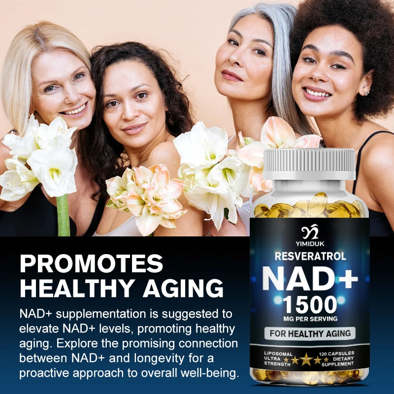 Elevate Your Vitality with Our 1500mg Liposomal NAD+ Supplement - Boost Stamina & Embrace Healthy Aging!