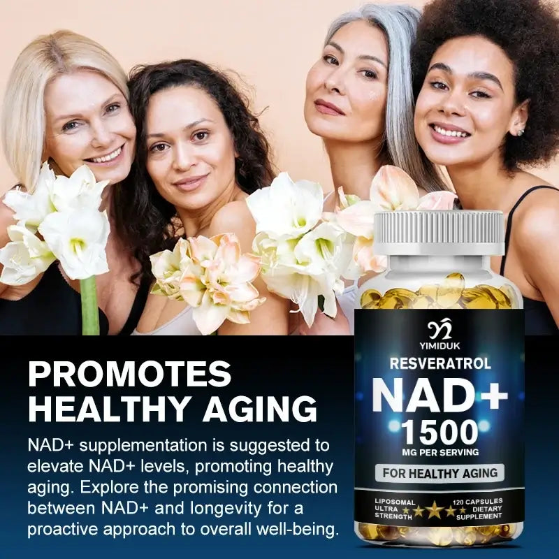Elevate Your Vitality with Our 1500mg Liposomal NAD+ Supplement - Boost Stamina & Embrace Healthy Aging!
