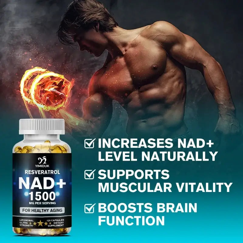 Elevate Your Vitality with Our 1500mg Liposomal NAD+ Supplement - Boost Stamina & Embrace Healthy Aging!