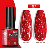Gold Glitter Gel Nail Polish – Champagne Sparkle UV Semi-Permanent 7ml