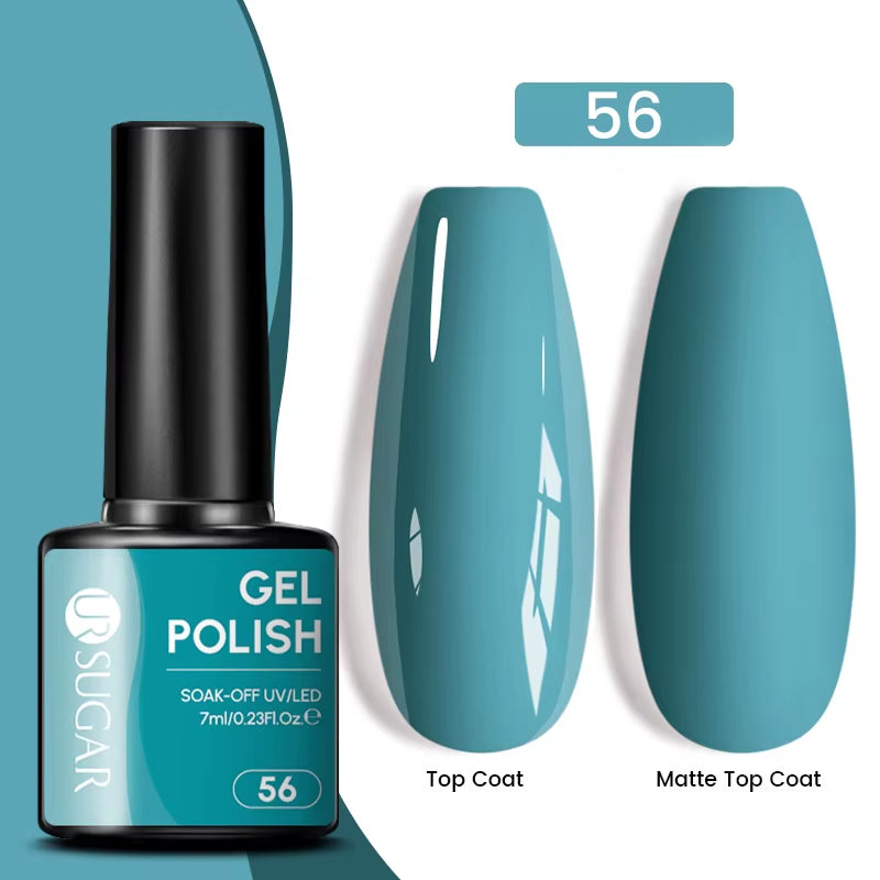 Gold Glitter Gel Nail Polish – Champagne Sparkle UV Semi-Permanent 7ml