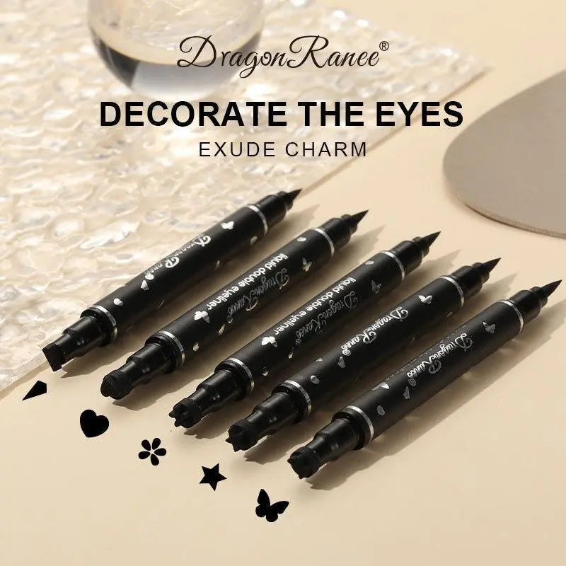 Eyeliner Stamp Pen – Double-Ended Triangle Wing Cat Eye Tool
