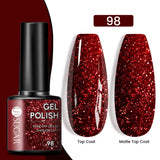 Gold Glitter Gel Nail Polish – Champagne Sparkle UV Semi-Permanent 7ml