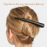 Large Long Alligator Hair Clips for Styling Salon Sectioning, 5 Inch Rust-Proof Durable Non-Slip Duckbill Metal Clips for Women Thick and Thin Hair (6 Pack) Black