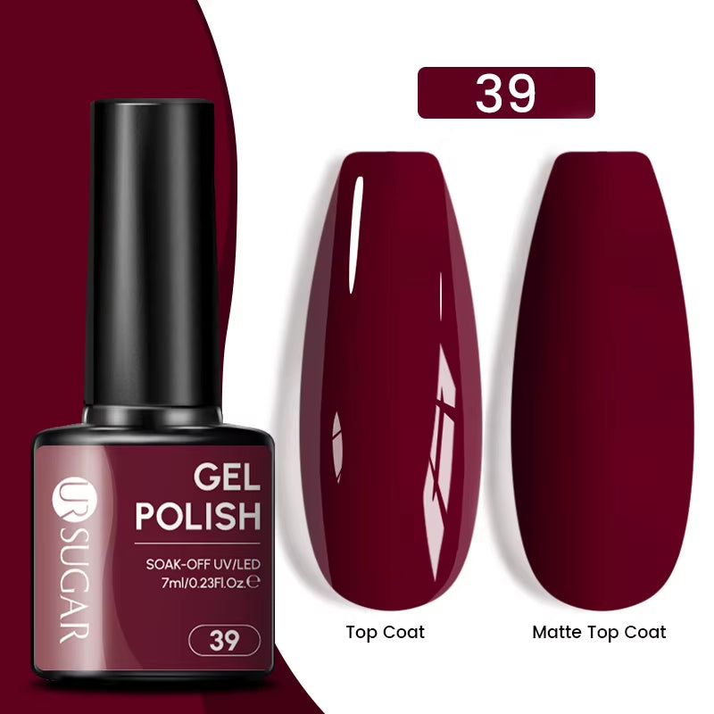 Gold Glitter Gel Nail Polish – Champagne Sparkle UV Semi-Permanent 7ml