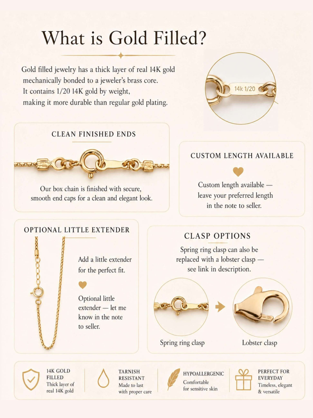 14K Gold Filled Teardrop Necklace · Minimalist Dainty Pendant · Marquise Necklace · Waterproof · Graduation Gift · Weddign