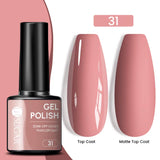 Gold Glitter Gel Nail Polish – Champagne Sparkle UV Semi-Permanent 7ml