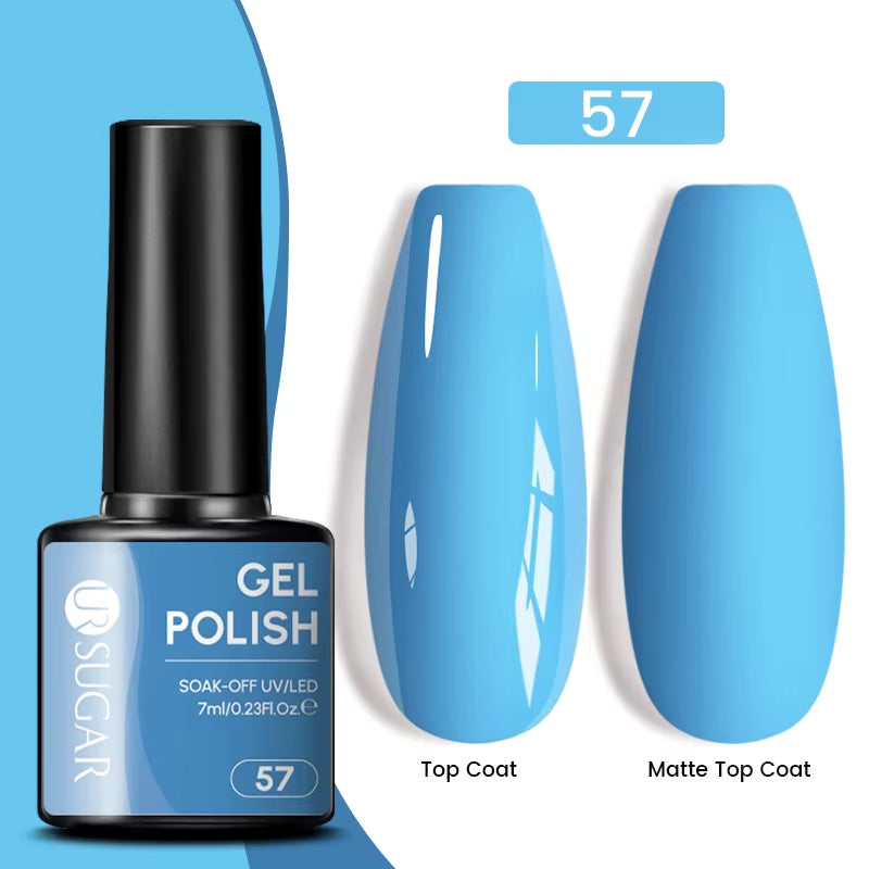 Gold Glitter Gel Nail Polish – Champagne Sparkle UV Semi-Permanent 7ml