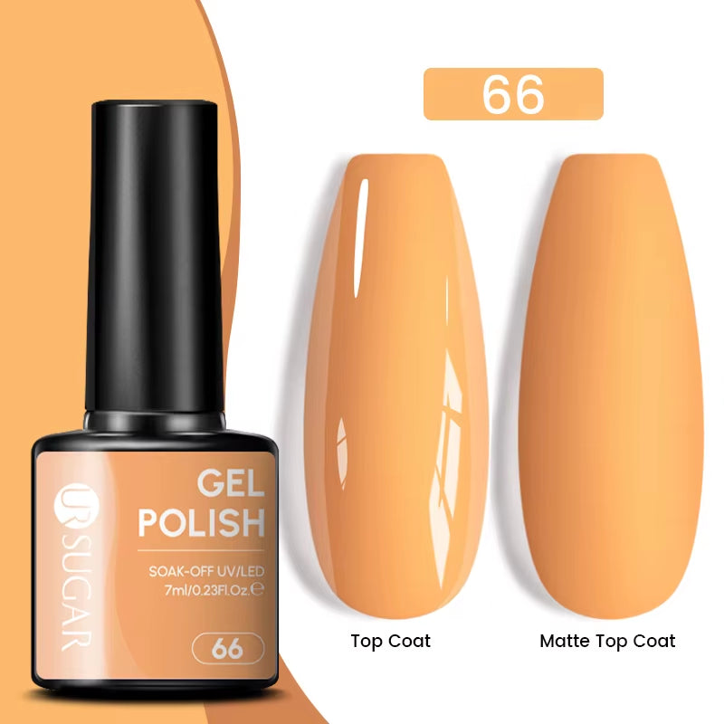 Gold Glitter Gel Nail Polish – Champagne Sparkle UV Semi-Permanent 7ml