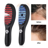 Electric Scalp Massager Comb with Red & Blue Light for Hair 