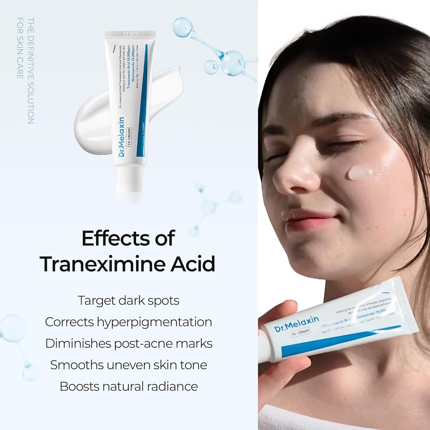 GlowFade™ TX Tranexamic Acid Cream – Korean Anti-Pigmentation &amp; Freckle Corrector for Clear, Even-Toned Skin (50ml)