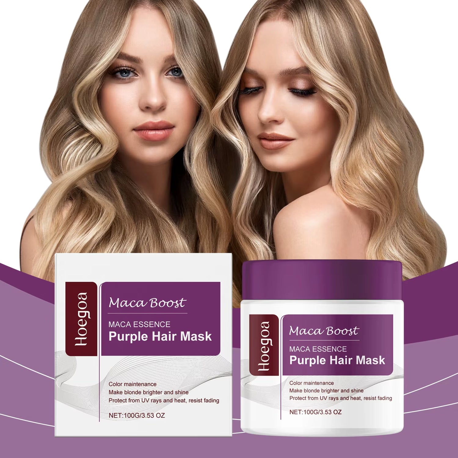 Magical Purple Hair Mask – Professional Toning Treatment for Blonde, Silver, Gray &amp; Highlighted Hair to Eliminate Brass and Yellow Tones