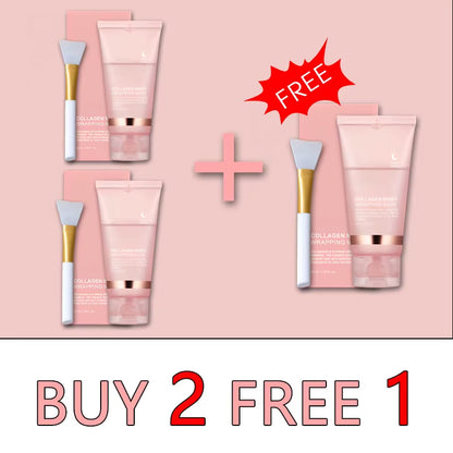 DermaGlow™ 5PC Korean Collagen Peel-Off Mask – Elasticity Boost &amp; Deep Hydration for Radiant, Firm Skin