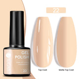 Gold Glitter Gel Nail Polish – Champagne Sparkle UV Semi-Permanent 7ml