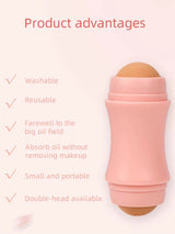 Oil Absorbing Roller – MatteGlow™ Reusable Volcanic Face Roller