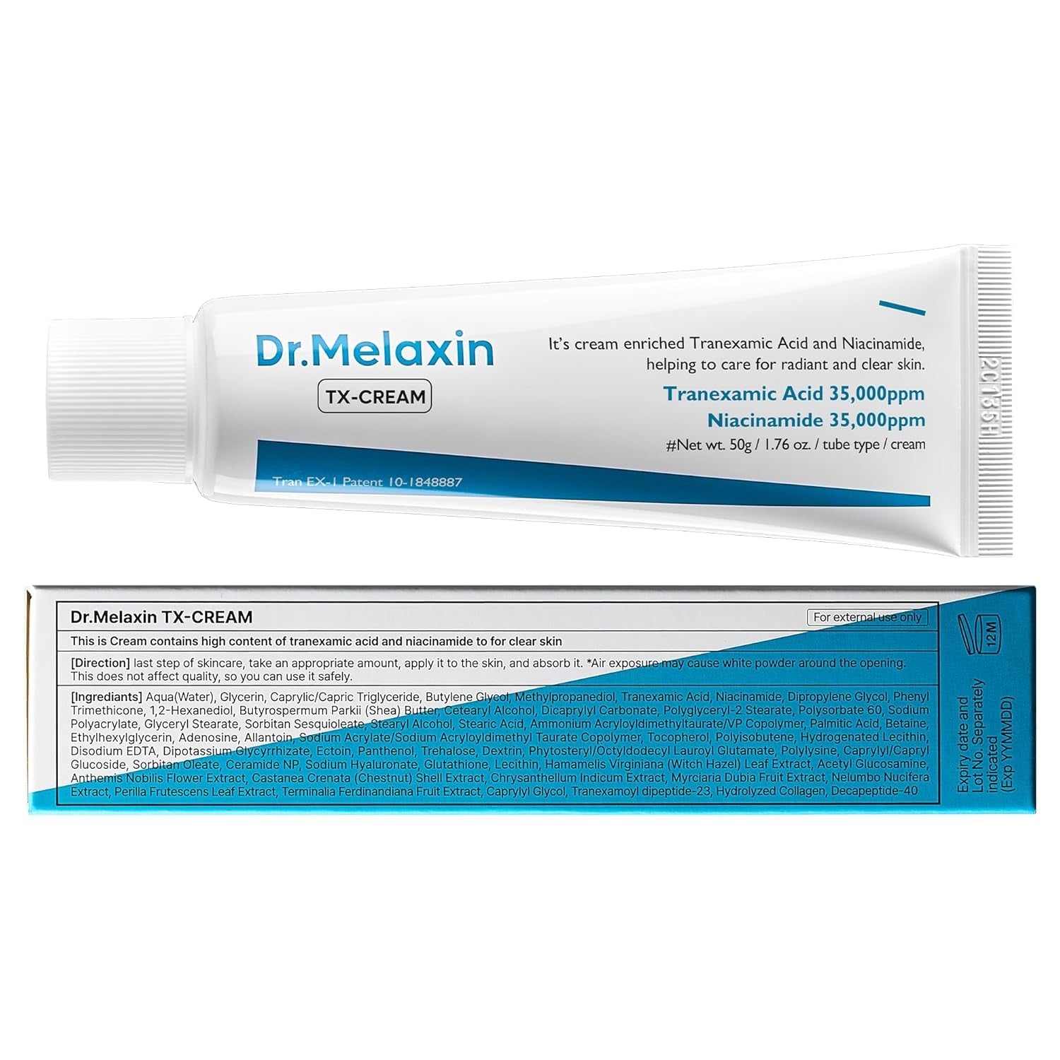 GlowFade™ TX Tranexamic Acid Cream – Korean Anti-Pigmentation &amp; Freckle Corrector for Clear, Even-Toned Skin (50ml)