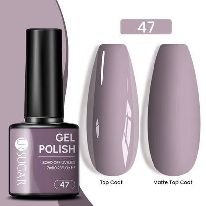 Gold Glitter Gel Nail Polish – Champagne Sparkle UV Semi-Permanent 7ml