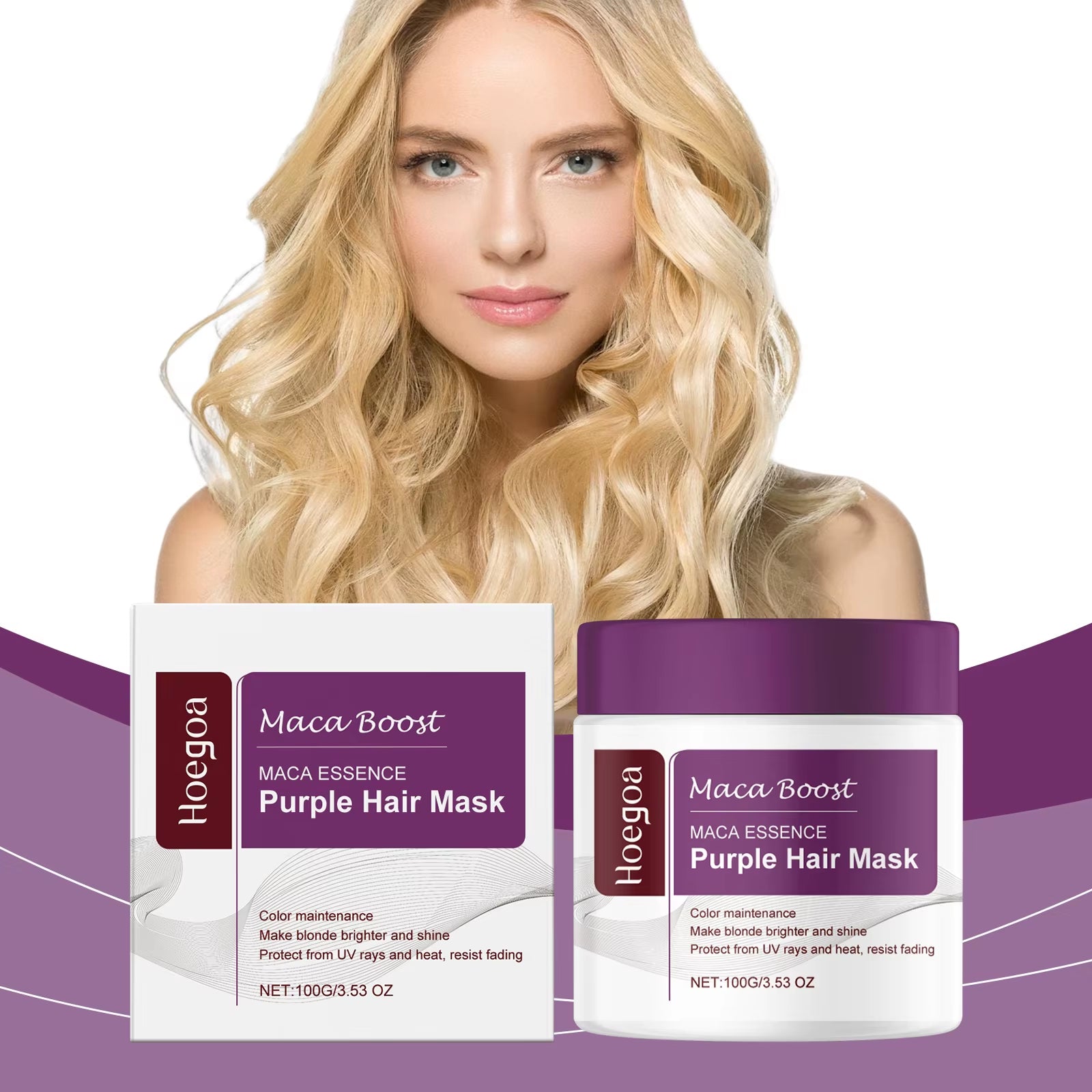 Magical Purple Hair Mask – Professional Toning Treatment for Blonde, Silver, Gray &amp; Highlighted Hair to Eliminate Brass and Yellow Tones