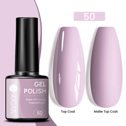 Gold Glitter Gel Nail Polish – Champagne Sparkle UV Semi-Permanent 7ml