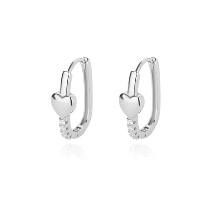 Gold Stainless Steel Round Hoop Earrings for Women