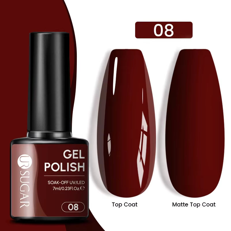 Gold Glitter Gel Nail Polish – Champagne Sparkle UV Semi-Permanent 7ml