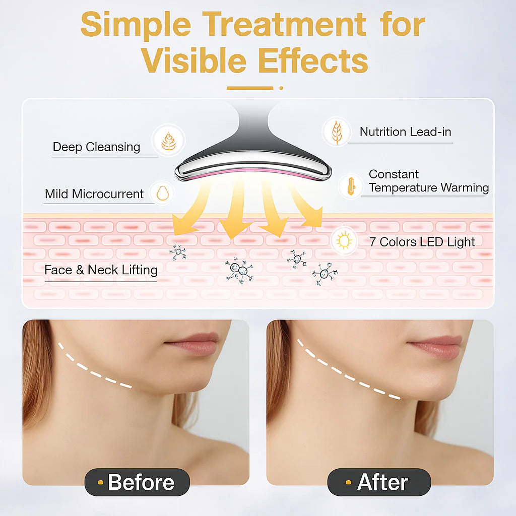 Neck &amp; Face Lifting Massager for Firmer, Youthful Skin