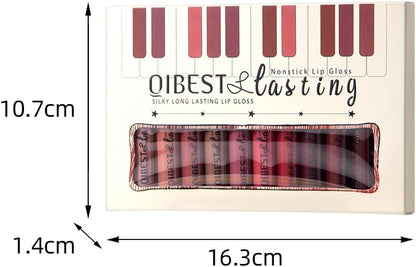 Ultimate 12-Piece Matte Liquid Lipstick Set - 24-Hour Waterproof &amp; Long-Lasting Lip Color for Women &amp; Girls - Perfect Gift for Any Occasion!