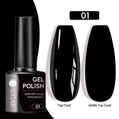 Gold Glitter Gel Nail Polish – Champagne Sparkle UV Semi-Permanent 7ml