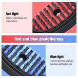 Electric Scalp Massager Comb with Red & Blue Light for Hair 