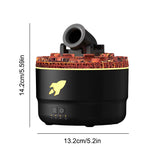 Volcanic Aroma Humidifier Essential Oil Diffuser with LED Light