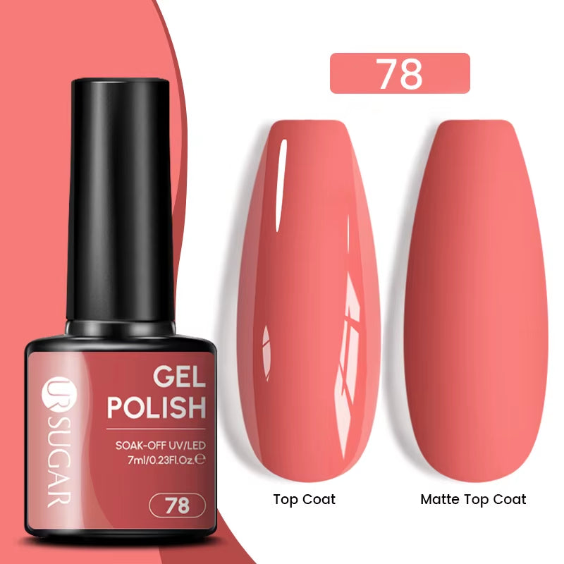 Gold Glitter Gel Nail Polish – Champagne Sparkle UV Semi-Permanent 7ml