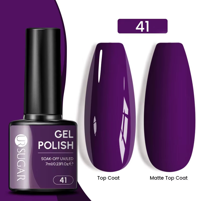 Gold Glitter Gel Nail Polish – Champagne Sparkle UV Semi-Permanent 7ml
