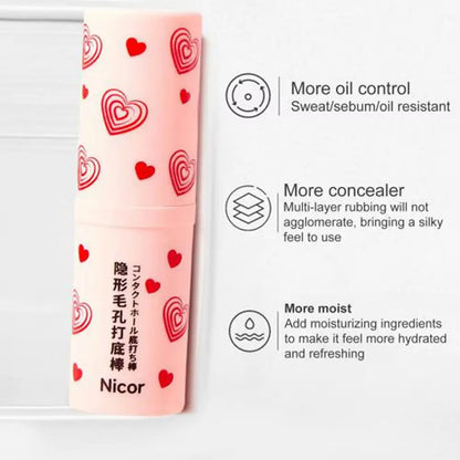 BlurStick Invisible Pore Primer – Waterproof, Oil-Control Face Base for Smooth, Flawless, Long-Lasting Makeup