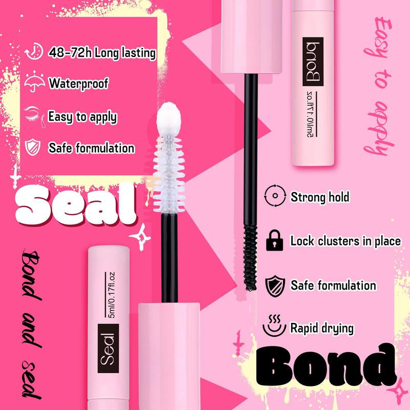 9-16mm DIY Lash Extension Kit: 280pcs Lash Clusters [Bond &amp; Seal, Tweezers]