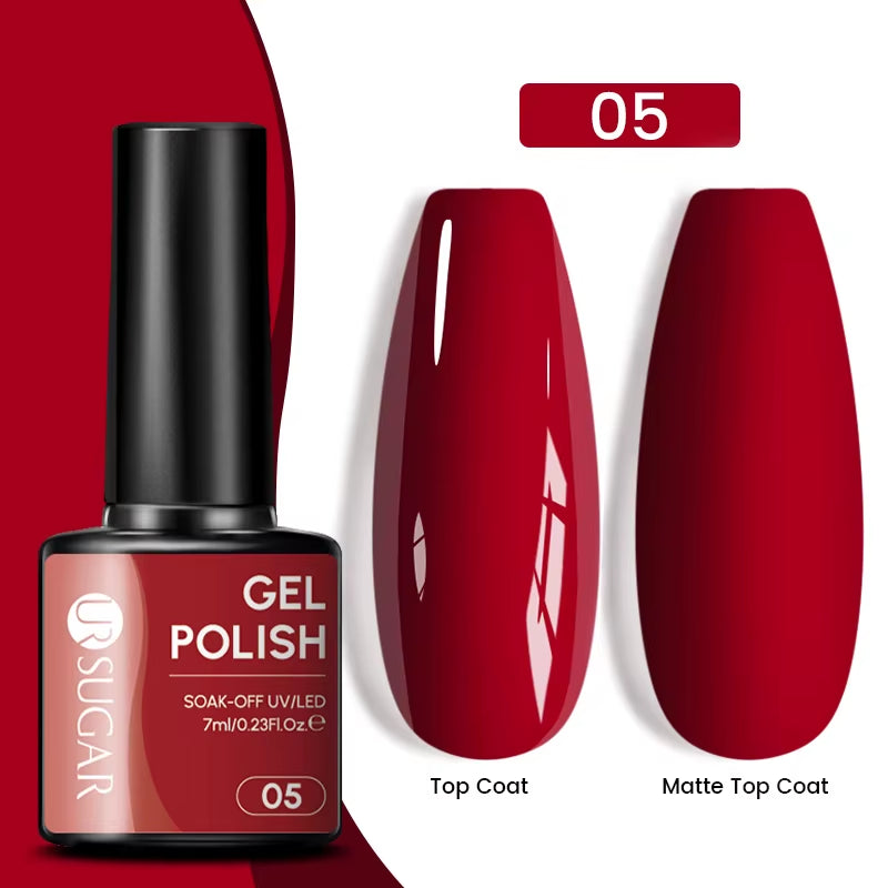 Gold Glitter Gel Nail Polish – Champagne Sparkle UV Semi-Permanent 7ml