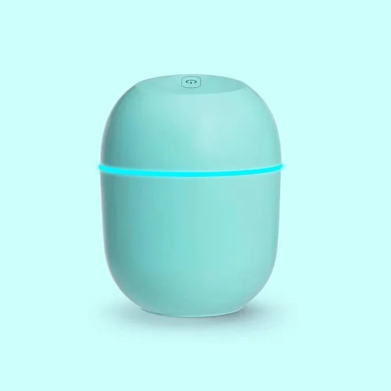220Ml Mini Air Humidifier with LED Night Lamp Aromatherapy Oil Diffuser Mist Maker USB Rechargable for Car Home Office
