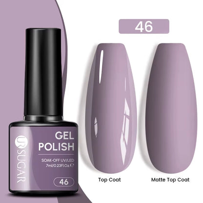 Gold Glitter Gel Nail Polish – Champagne Sparkle UV Semi-Permanent 7ml