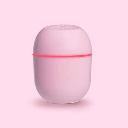 220Ml Mini Air Humidifier with LED Night Lamp Aromatherapy Oil Diffuser Mist Maker USB Rechargable for Car Home Office