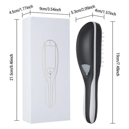 Electric Scalp Massager Comb with Red &amp; Blue Light for Hair 