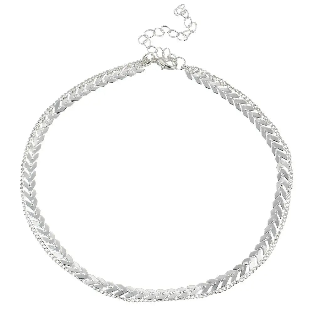 Elevate Your Style with Our Double Layer Heart Pendant Necklace - Gold Color Bohemia Choker for Women