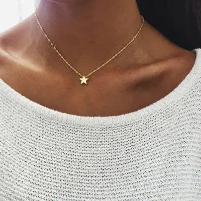 Elevate Your Style with Our Double Layer Heart Pendant Necklace - Gold Color Bohemia Choker for Women